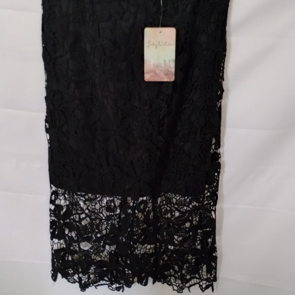 Juniors Lily White Brand Lace Midi Skirt. NWT XL